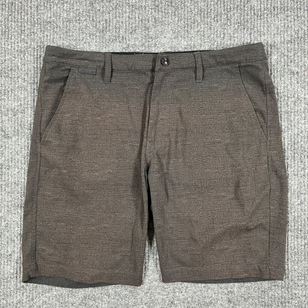Fox Hydro Series Mens Hybrid Shorts Gray Size 33 Performance Stretch Mid Rise